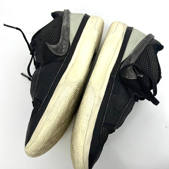 Nike JA 1 Fly Size 9 Mens Basketball Black Coconut Milk Silver DR8785 Preowned - Picture 3 of 8